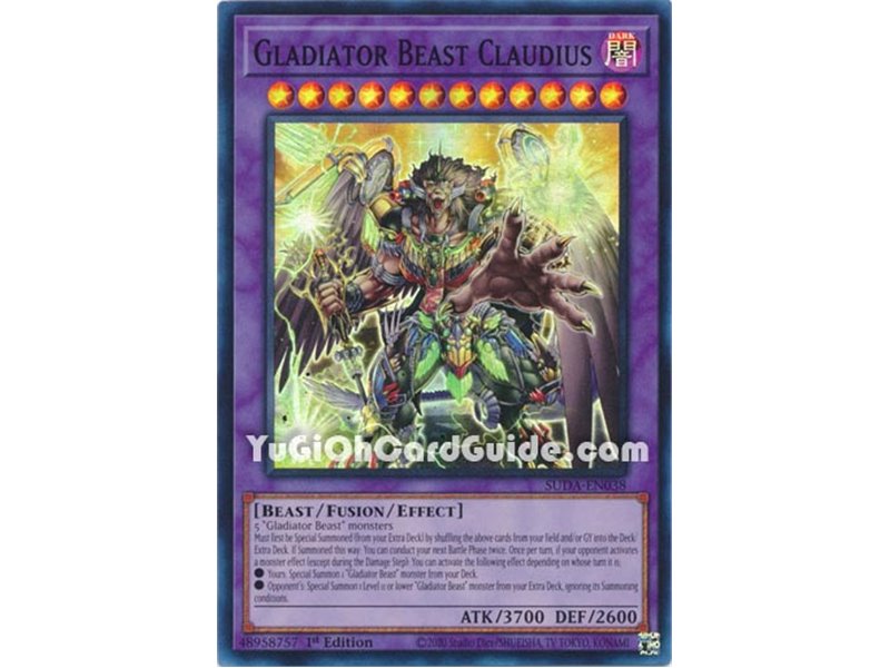 Gladiator Beast Claudius (Super Rare)