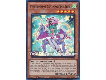 Performapal Sky Magician Girl (Super Rare)