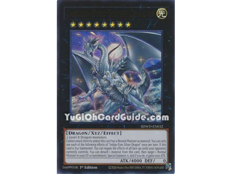 Indigo-Eyes Silver Dragon (Ultra Rare)