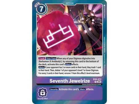 Seventh Jewelrize (Rare) – EX08 Chain of Liberation | Carta DIGIMON en México