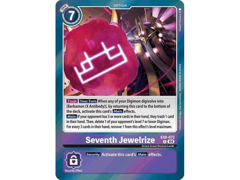 Seventh Jewelrize (Rare) – EX08 Chain of Liberation | Carta DIGIMON en México