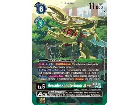 HerculesKabuterimon ACE (Textured) – EX08 Chain of Liberation | Carta DIGIMON en México