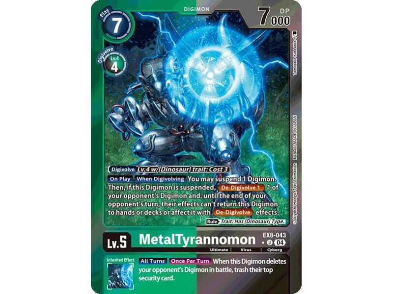 MetalTyrannomon (Limited Foil) – EX08 Chain of Liberation | Carta DIGIMON en México