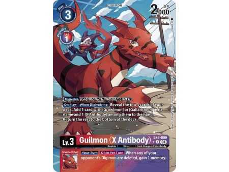 Guilmon (X Antibody) (Alternate Art) – EX08 Chain of Liberation | Carta DIGIMON en México