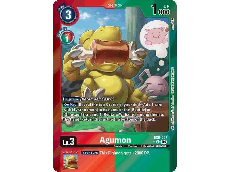 Agumon (Limited Uncommon) – EX08 Chain of Liberation | Carta DIGIMON en México