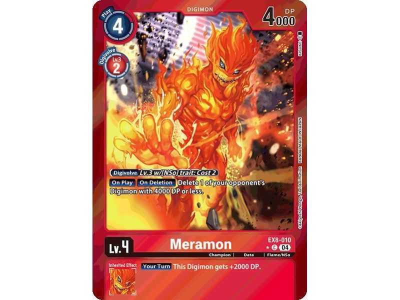 Meramon (Limited Foil) – EX08 Chain of Liberation | Carta DIGIMON en México