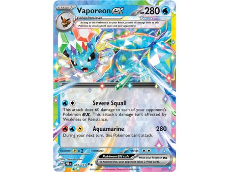 Vaporeon ex (Double Rare)