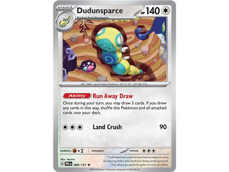 Dudunsparce (Rare/Reverse Holofoil)