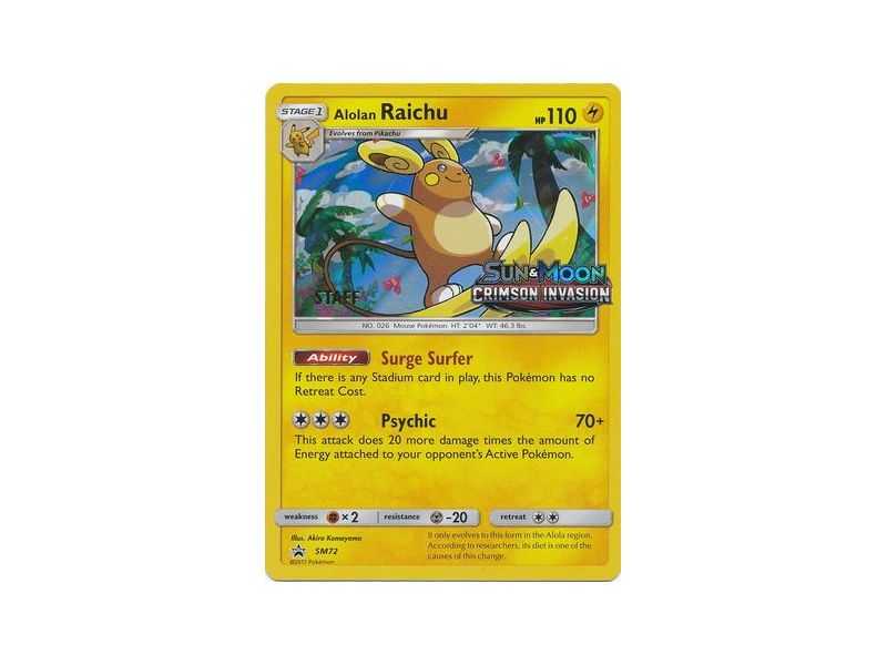 Alolan Raichu - SM72 (Prerelease) (STAFF) (PR)