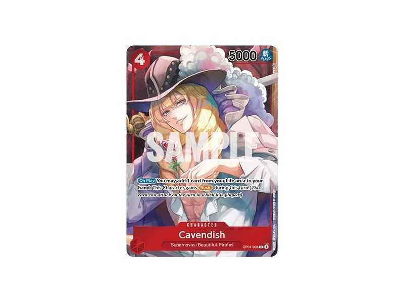Cavendish (Box Topper) – OP1 Romance Dawn | Carta ONE PIECE en México