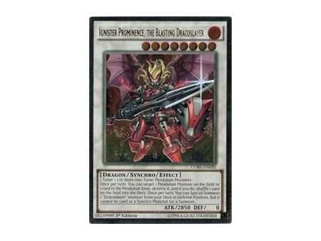 Ignister Prominence, the Blasting Dracoslayer (Ultimate Rare) – Clash of Rebellions | Carta YUGIOH en México