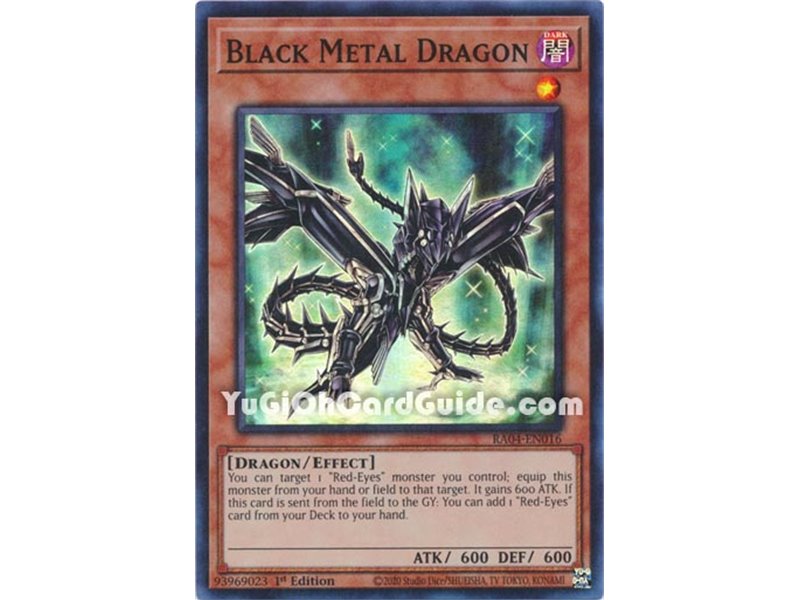 Black Metal Dragon (Quarter Century Secret Rare)