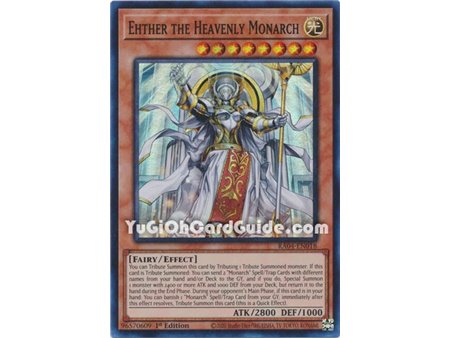 Ehther the Heavenly Monarch (Platinum Secret Rare)