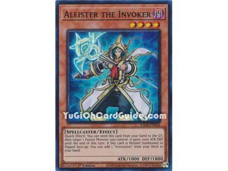 Aleister the Invoker (Alterante Artwork) (Super Rare)