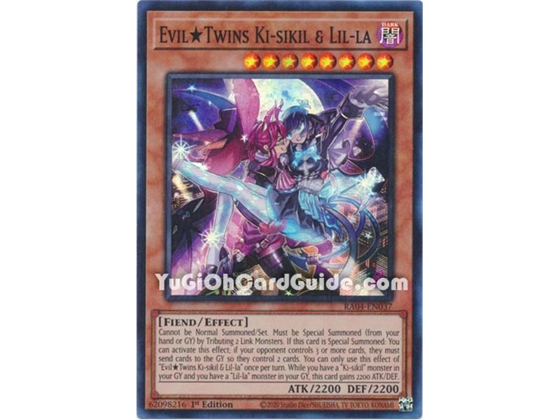 Evil★Twins Ki-sikil & Lil-la (Platinum Secret Rare)