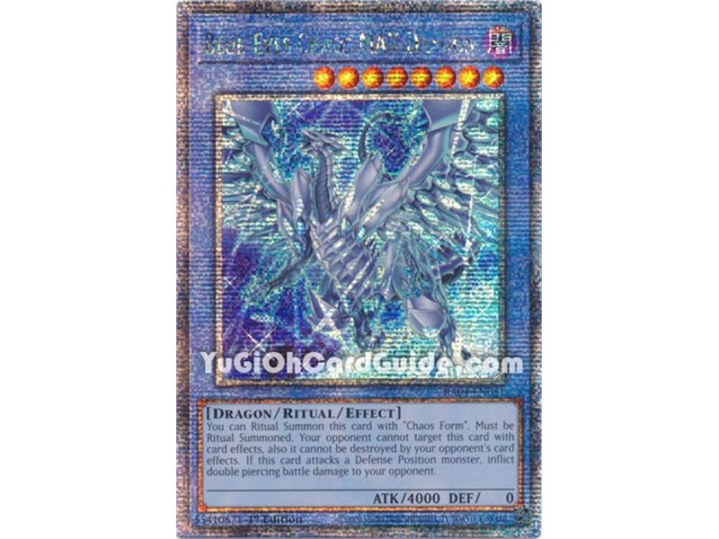 Blue-Eyes Chaos MAX Dragon (New Artwork) (Quarter Century Secret Rare)
