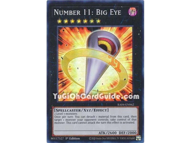 Number 11: Big Eye (Platinum Secret Rare)