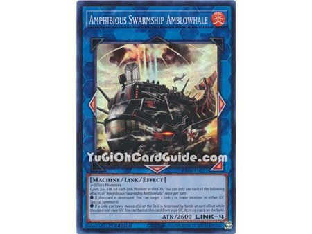 Amphibious Swarmship Amblowhale (Quarter Century Secret Rare)