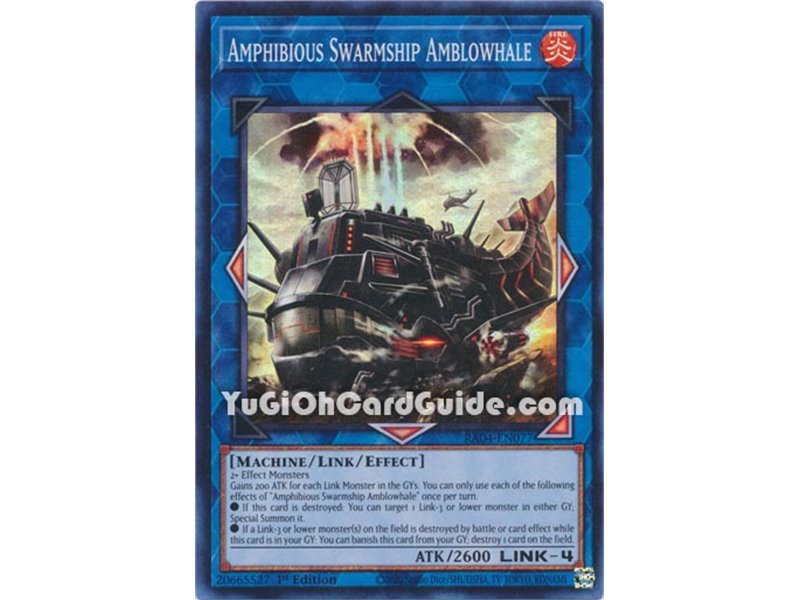 Amphibious Swarmship Amblowhale (Quarter Century Secret Rare)