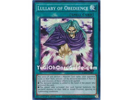 Lullaby of Obedience (Quarter Century Secret Rare)