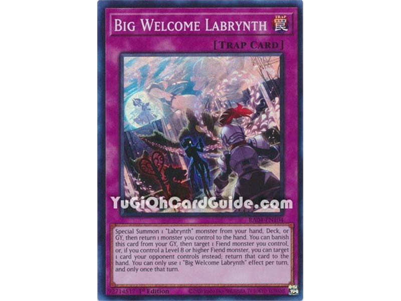 Big Welcome Labrynth (Platinum Secret Rare)