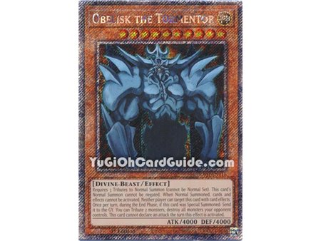 Obelisk the Tormentor (Platinum Secret Rare)