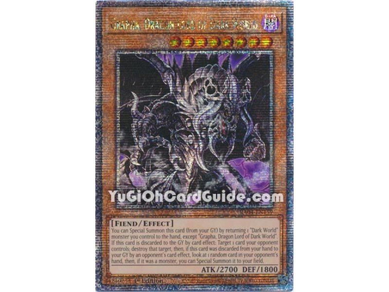 Grapha, Dragon Lord of Dark World (Quarter Century Secret Rare)