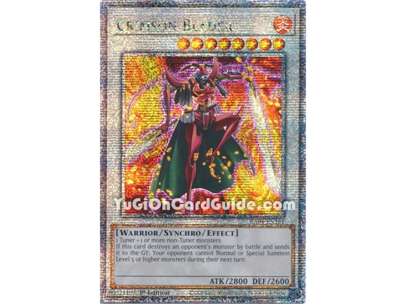 Crimson Blader (Quarter Century Secret Rare)