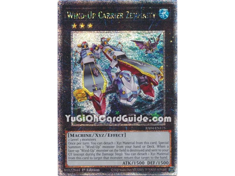 Wind-Up Carrier Zenmaity (Platinum Secret Rare)