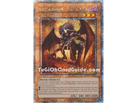 Scarm, Malebranche of the Burning Abyss (Quarter Century Secret Rare)