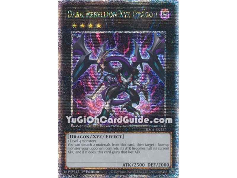 Dark Rebellion Xyz Dragon (Platinum Secret Rare)