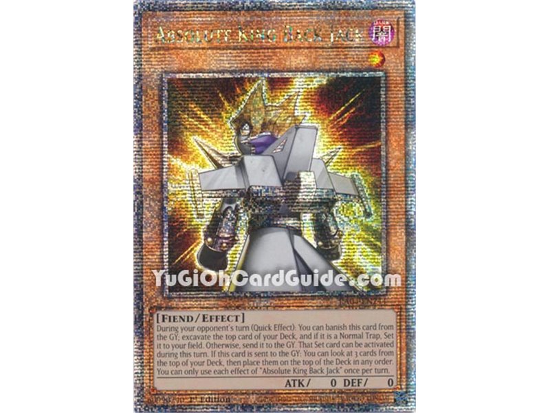 Absolute King Back Jack (Quarter Century Secret Rare)