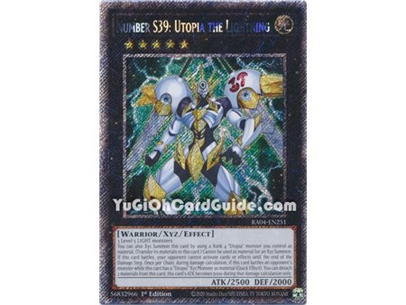 Number S39: Utopia the Lightning (Quarter Century Secret Rare)