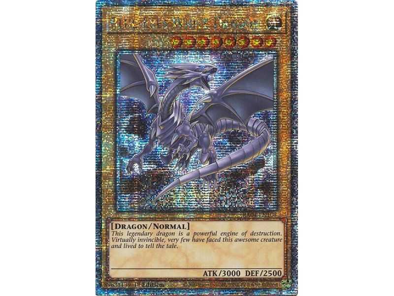 Blue-Eyes White Dragon (8th Artwork) (Platinum Secret Rare) – YGO Quarter Century Stampede | Carta YUGIOH en México