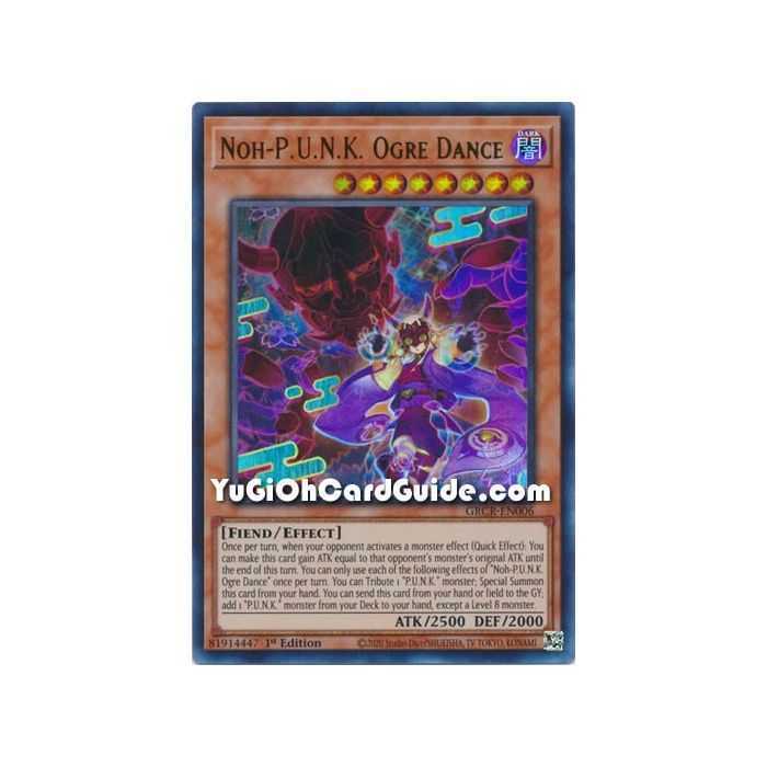 Noh-P.U.N.K. Ogre Dance (Collector's Rare) – The Grand Creators | Carta YUGIOH en México