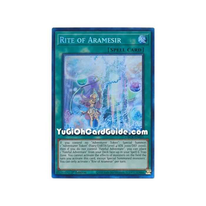 Rite of Aramesir (Collector's Rare) – The Grand Creators | Carta YUGIOH en México