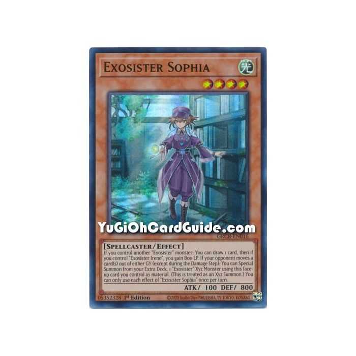 Exosister Sophia (Collector's Rare) – The Grand Creators | Carta YUGIOH en México