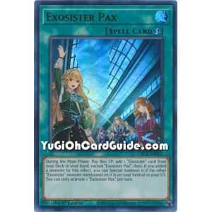 Exosister Pax (Collector's Rare) – The Grand Creators | Carta YUGIOH en México