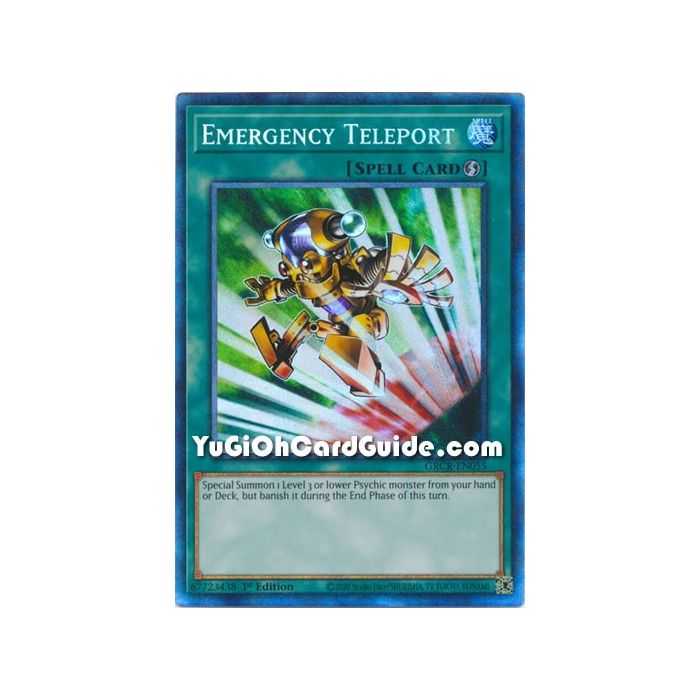 Emergency Teleport (Collector's Rare) – The Grand Creators | Carta YUGIOH en México