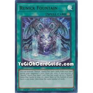 Runick Fountain (Collector's Rare) – Tactical Masters | Carta YUGIOH en México
