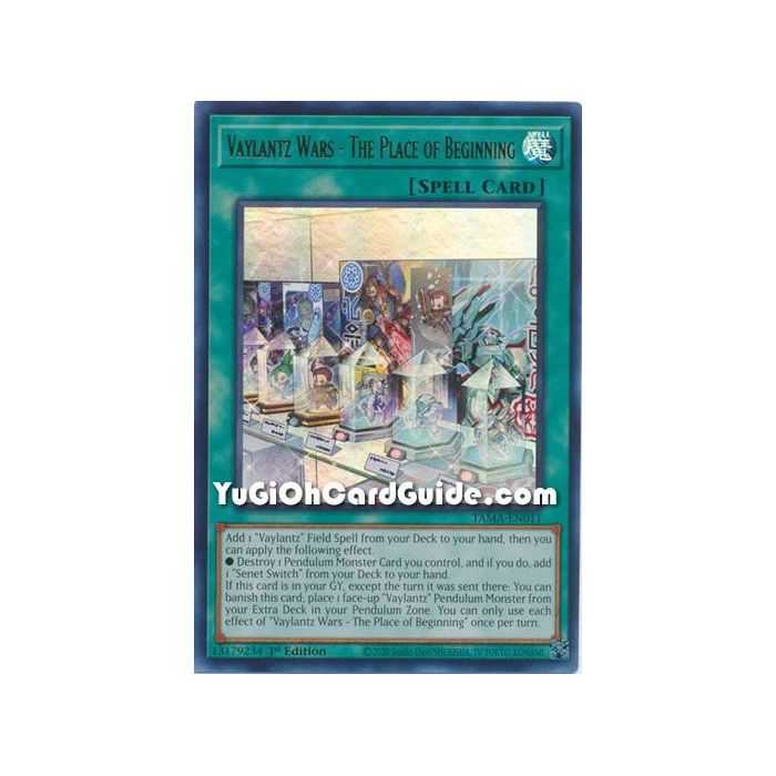 Vaylantz Wars - The Place of Beginning (Collector's Rare) – Tactical Masters | Carta YUGIOH en México