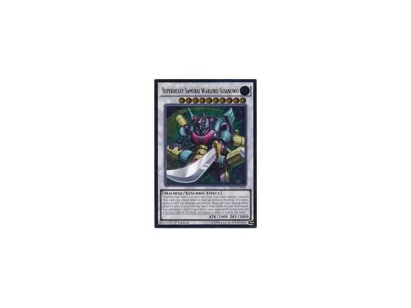 Superheavy Samurai Warlord Susanowo (Ultimate Rare) – Secrets of Eternity | Carta YUGIOH en México