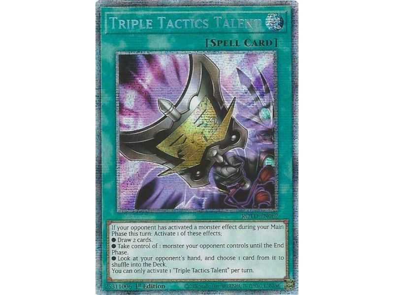 Triple Tactics Talent (Starlight Rare) – Rise of the Duelist | Carta YUGIOH en México