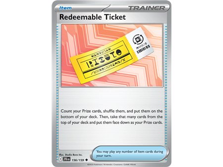 Redeemable Ticket (Uncommon/Reverse Holofoil)