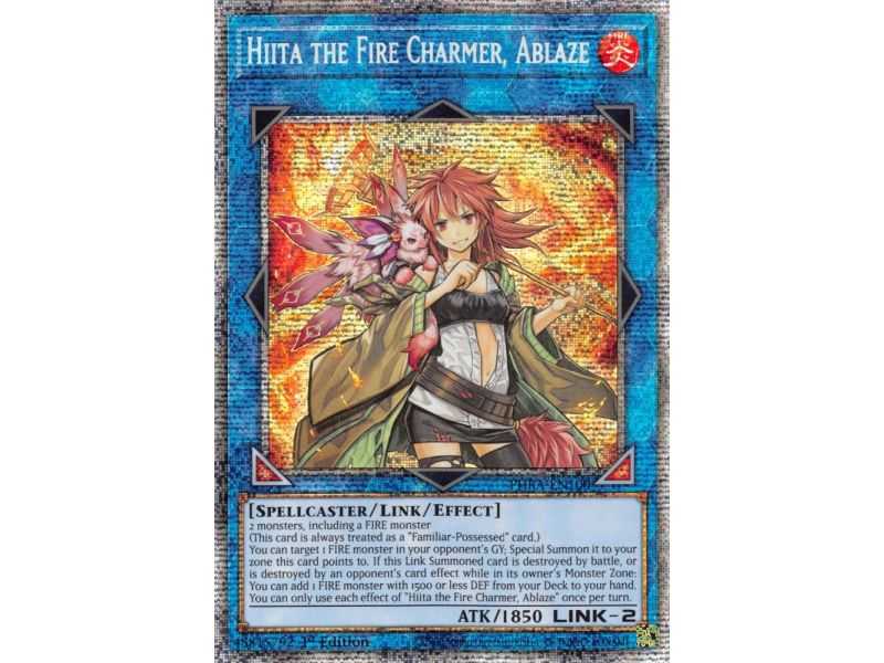 Hiita, the Fire Charmer Ablaze (Starlight Rare) – Phantom Rage | Carta YUGIOH en México