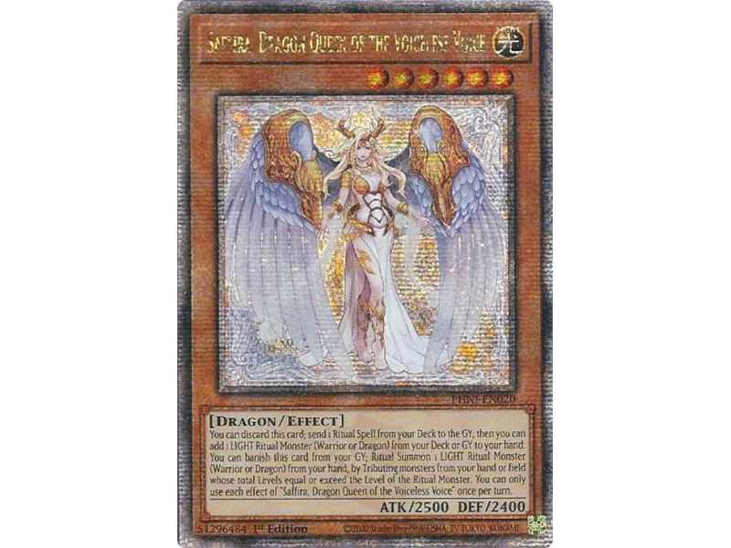 Saffira, Dragon Queen of the Voiceless Voice (Quarter Century Secret Rare) – Phantom Nightmare | Carta YUGIOH en México