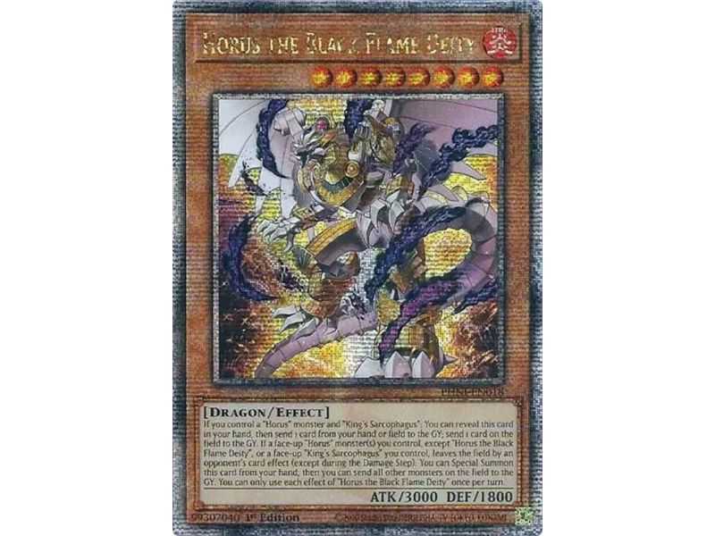 Horus the Black Flame Deity (Quarter Century Secret Rare) – Phantom Nightmare | Carta YUGIOH en México