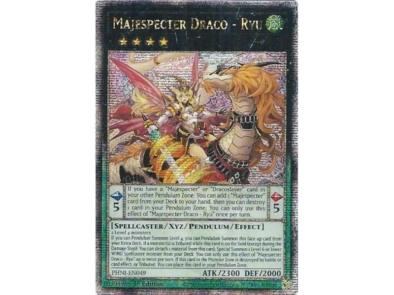 Majespecter Draco - Ryu (Quarter Century Secret Rare) – Phantom Nightmare | Carta YUGIOH en México