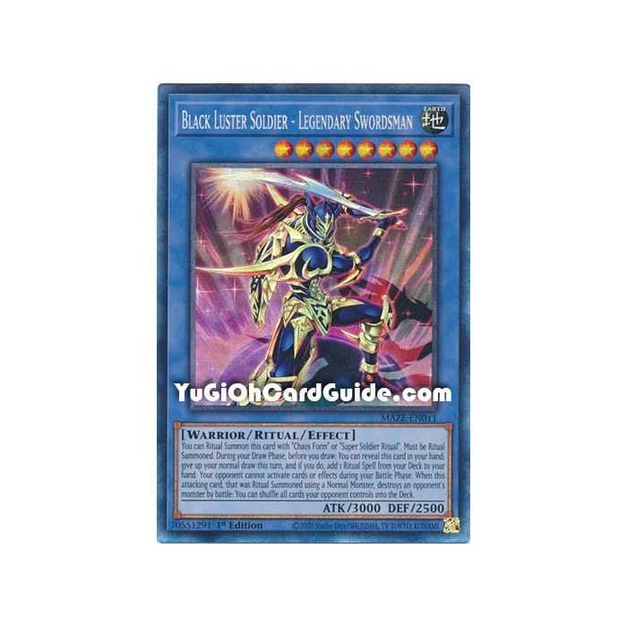Black Luster Soldier - Legendary Swordsman (Collector's Rare) – Maze of Memories | Carta YUGIOH en México