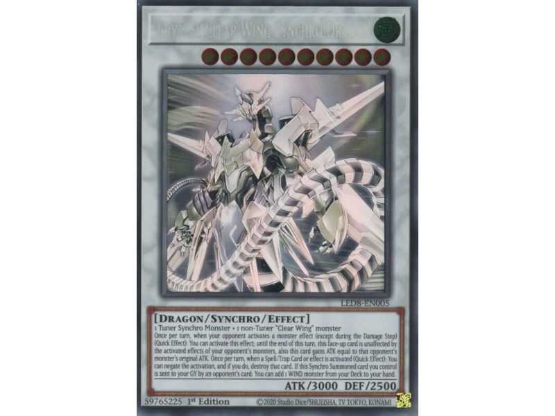 Crystal Clear Wing Synchro Dragon (Ghost Rare) – Legendary Duelists 8 Synchro Strom | Carta YUGIOH en México